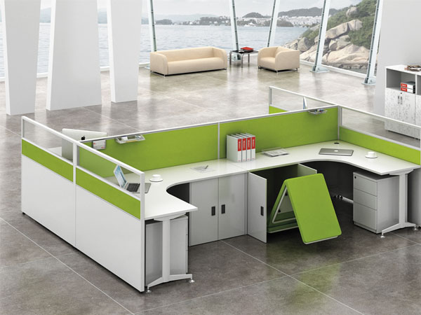 office desk workstation for 8 with socket  LX406