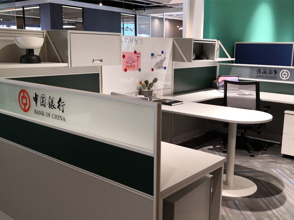 modern long table office workstation partitions 6 OP-3024